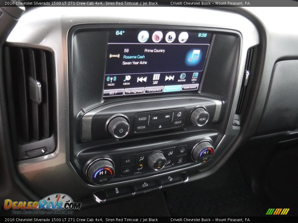 2016 Chevrolet Silverado 1500 LT Z71 Crew Cab 4x4 Siren Red Tintcoat / Jet Black Photo #25