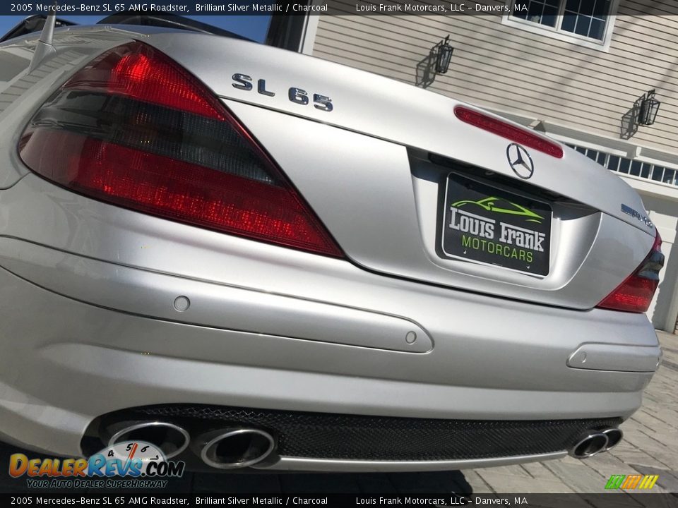 2005 Mercedes-Benz SL 65 AMG Roadster Brilliant Silver Metallic / Charcoal Photo #28