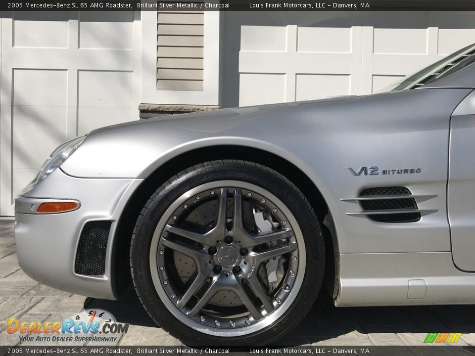 2005 Mercedes-Benz SL 65 AMG Roadster Brilliant Silver Metallic / Charcoal Photo #29