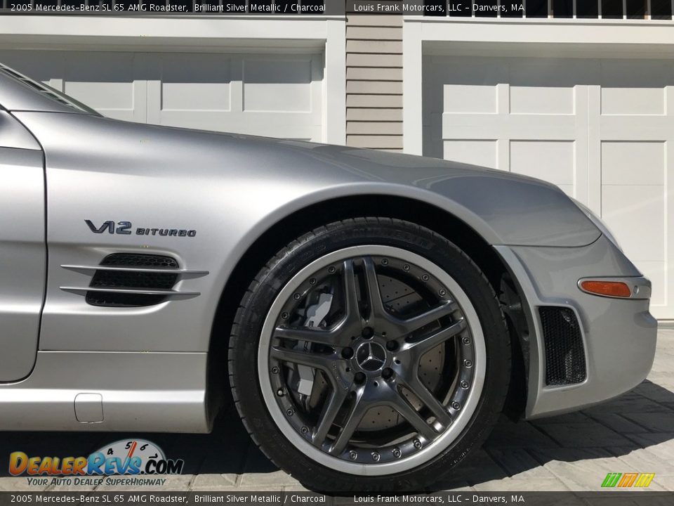 2005 Mercedes-Benz SL 65 AMG Roadster Brilliant Silver Metallic / Charcoal Photo #30