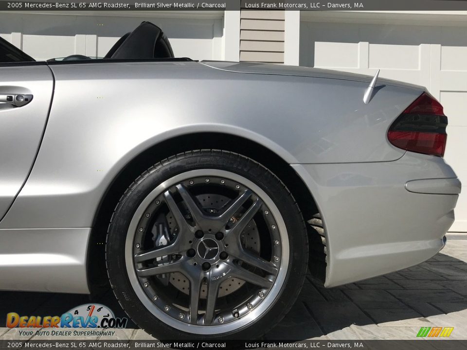 2005 Mercedes-Benz SL 65 AMG Roadster Brilliant Silver Metallic / Charcoal Photo #33