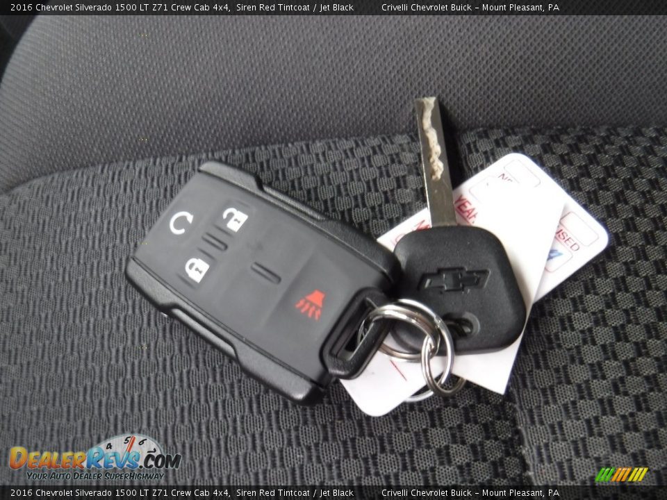 2016 Chevrolet Silverado 1500 LT Z71 Crew Cab 4x4 Siren Red Tintcoat / Jet Black Photo #32