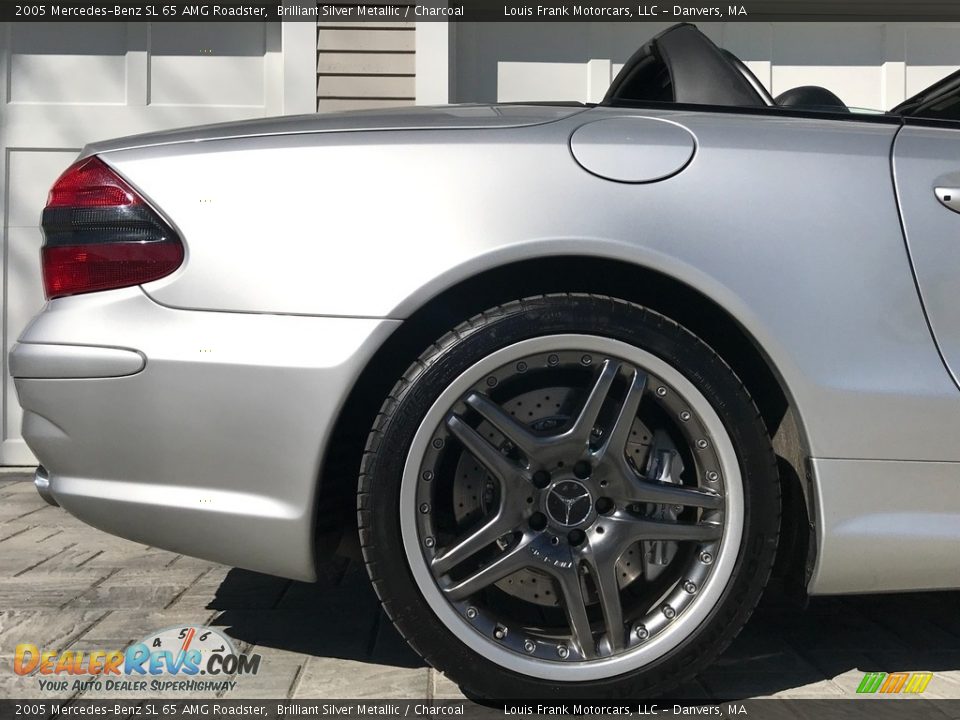 2005 Mercedes-Benz SL 65 AMG Roadster Brilliant Silver Metallic / Charcoal Photo #34