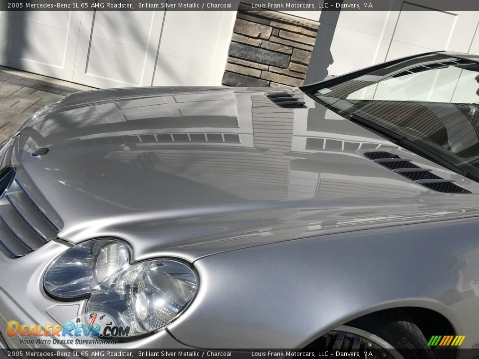 2005 Mercedes-Benz SL 65 AMG Roadster Brilliant Silver Metallic / Charcoal Photo #35