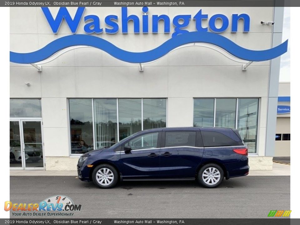 2019 Honda Odyssey LX Obsidian Blue Pearl / Gray Photo #1