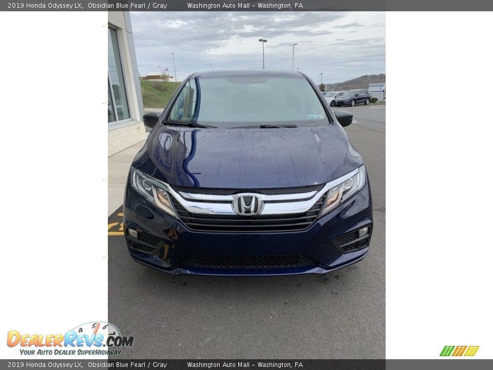 2019 Honda Odyssey LX Obsidian Blue Pearl / Gray Photo #3