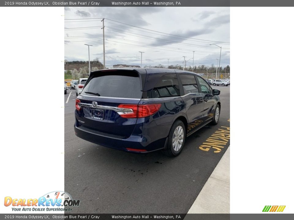 2019 Honda Odyssey LX Obsidian Blue Pearl / Gray Photo #5
