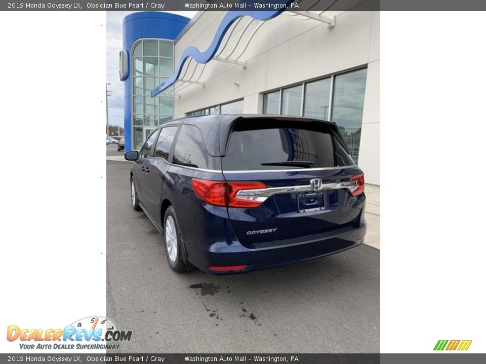 2019 Honda Odyssey LX Obsidian Blue Pearl / Gray Photo #7