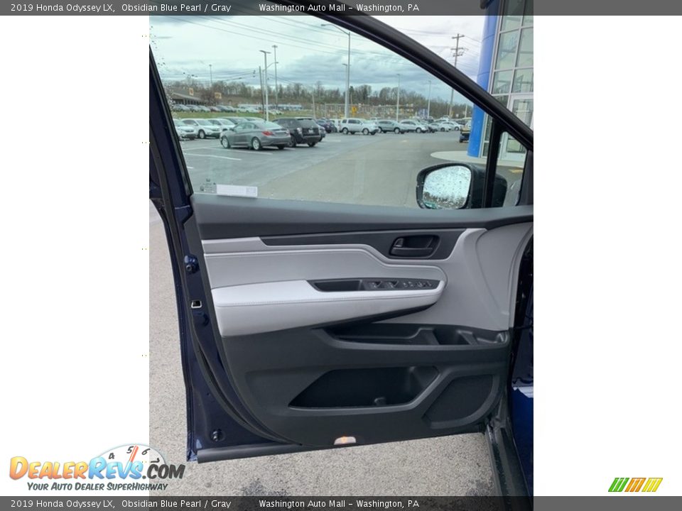 2019 Honda Odyssey LX Obsidian Blue Pearl / Gray Photo #8