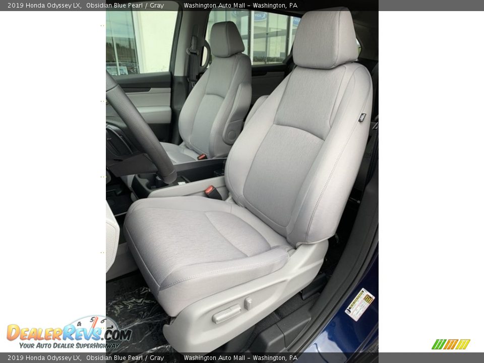 2019 Honda Odyssey LX Obsidian Blue Pearl / Gray Photo #12