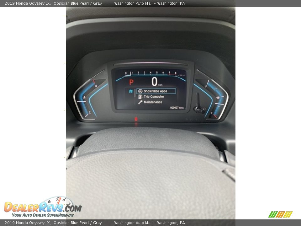 2019 Honda Odyssey LX Obsidian Blue Pearl / Gray Photo #28