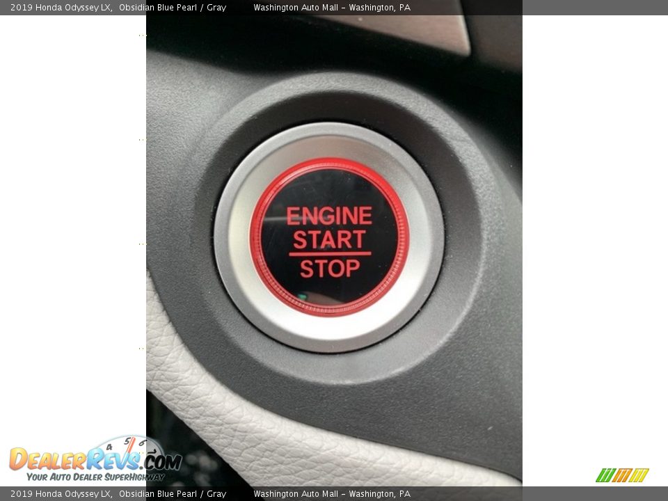 2019 Honda Odyssey LX Obsidian Blue Pearl / Gray Photo #33