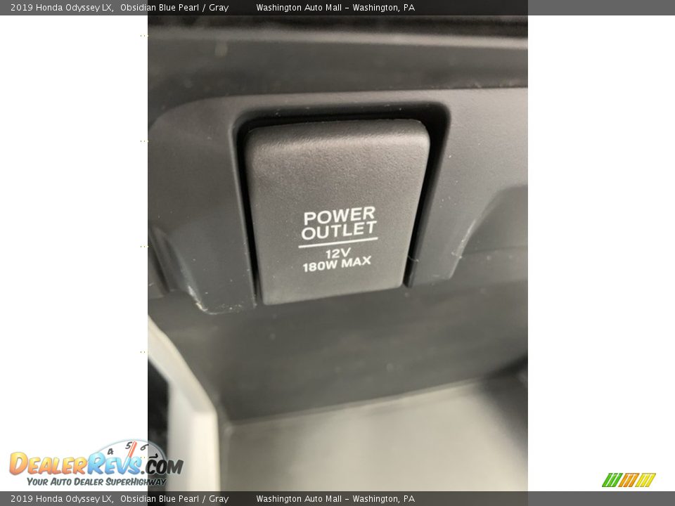 2019 Honda Odyssey LX Obsidian Blue Pearl / Gray Photo #34