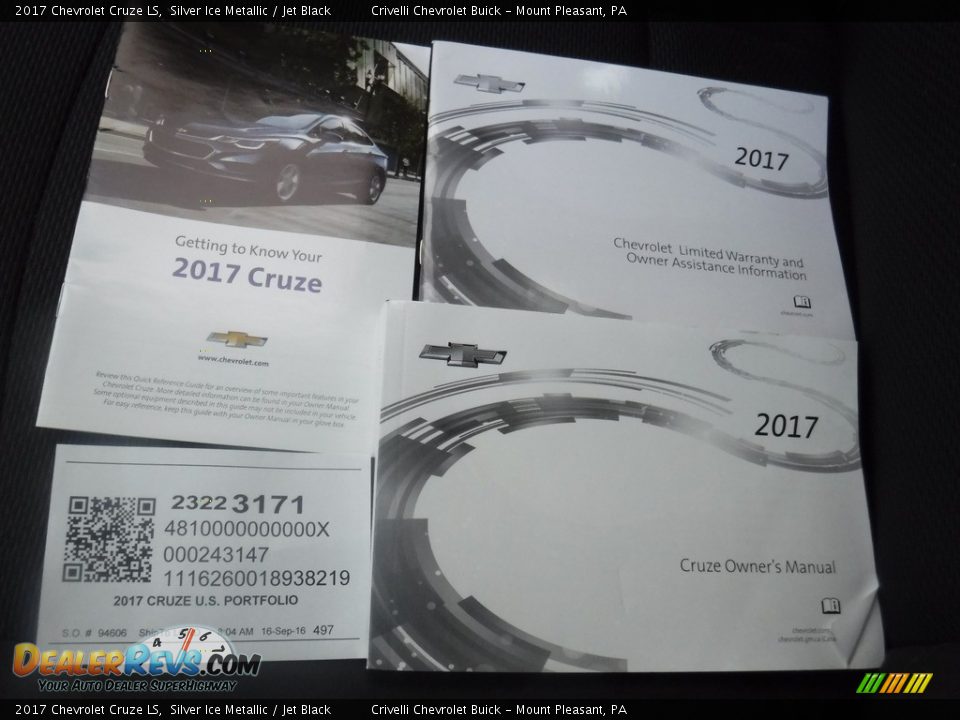 2017 Chevrolet Cruze LS Silver Ice Metallic / Jet Black Photo #28