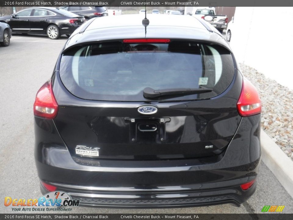 2016 Ford Focus SE Hatch Shadow Black / Charcoal Black Photo #8