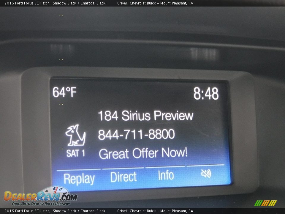 2016 Ford Focus SE Hatch Shadow Black / Charcoal Black Photo #16