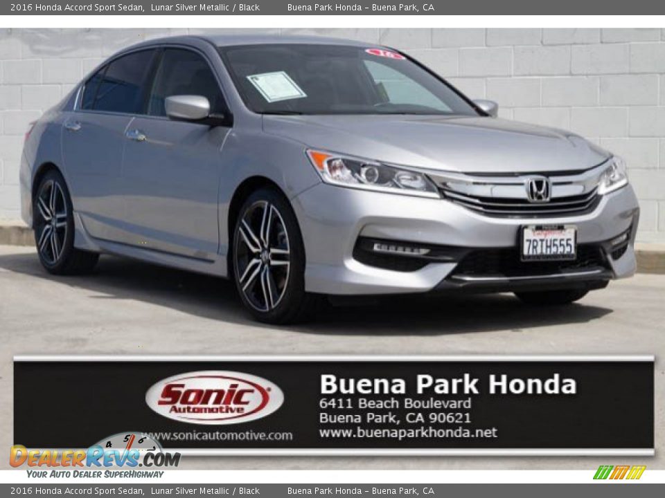2016 Honda Accord Sport Sedan Lunar Silver Metallic / Black Photo #1