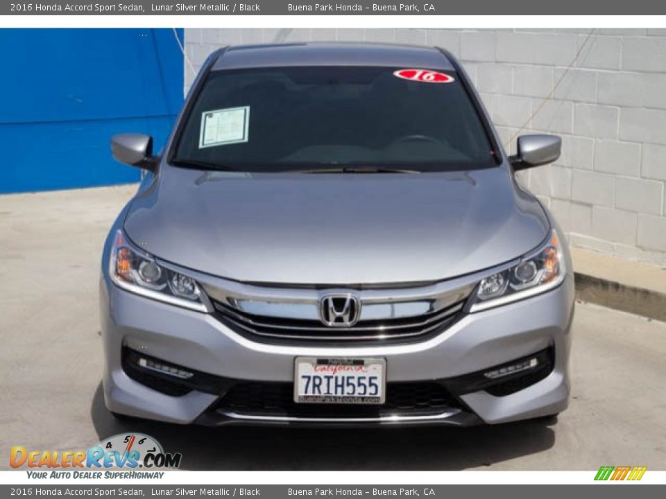 2016 Honda Accord Sport Sedan Lunar Silver Metallic / Black Photo #7