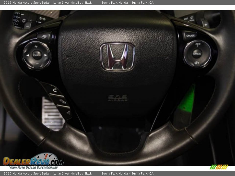 2016 Honda Accord Sport Sedan Lunar Silver Metallic / Black Photo #13