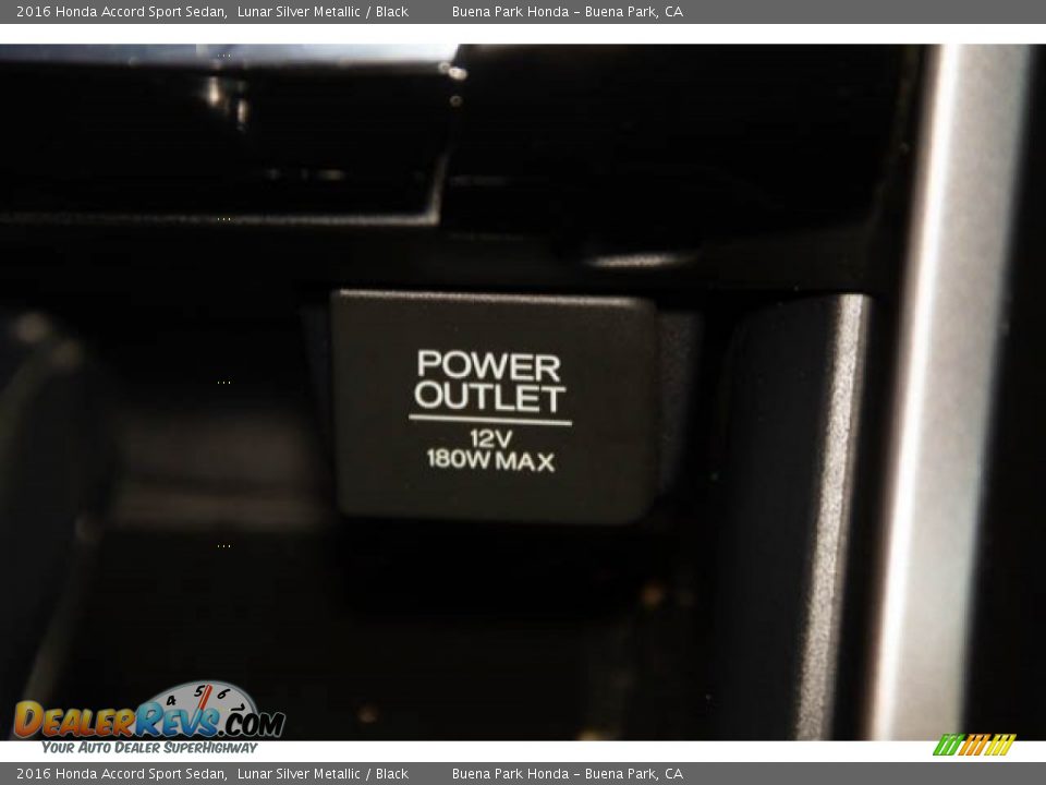 2016 Honda Accord Sport Sedan Lunar Silver Metallic / Black Photo #14