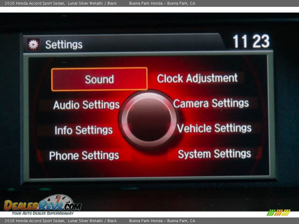 2016 Honda Accord Sport Sedan Lunar Silver Metallic / Black Photo #22