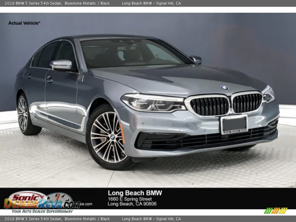 2019 BMW 5 Series 540i Sedan Bluestone Metallic / Black Photo #1