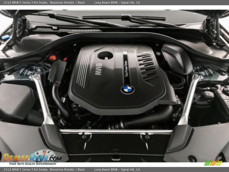 2019 BMW 5 Series 540i Sedan Bluestone Metallic / Black Photo #8