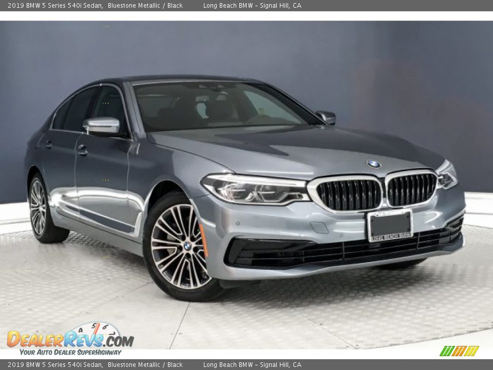 2019 BMW 5 Series 540i Sedan Bluestone Metallic / Black Photo #12