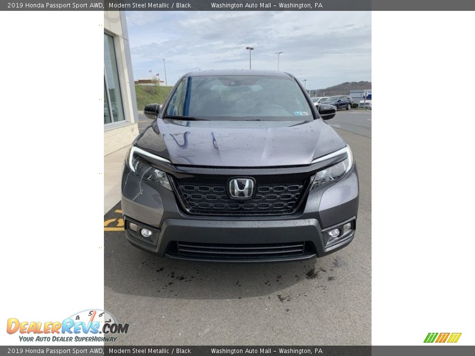 2019 Honda Passport Sport AWD Modern Steel Metallic / Black Photo #3