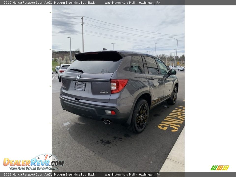 2019 Honda Passport Sport AWD Modern Steel Metallic / Black Photo #5