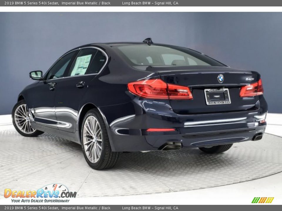 2019 BMW 5 Series 540i Sedan Imperial Blue Metallic / Black Photo #2