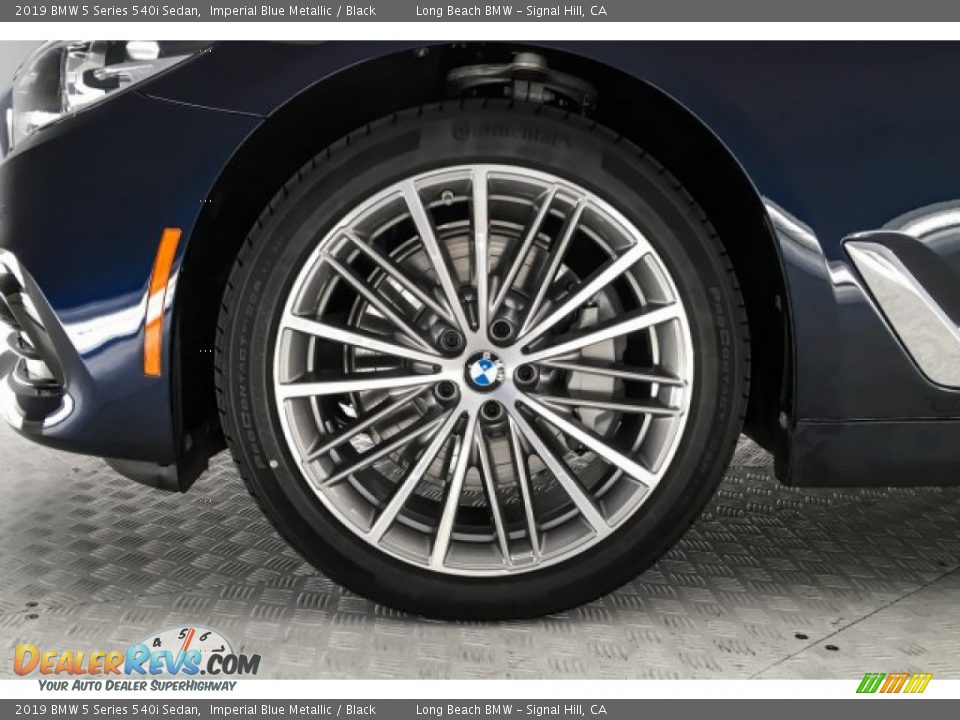 2019 BMW 5 Series 540i Sedan Imperial Blue Metallic / Black Photo #9