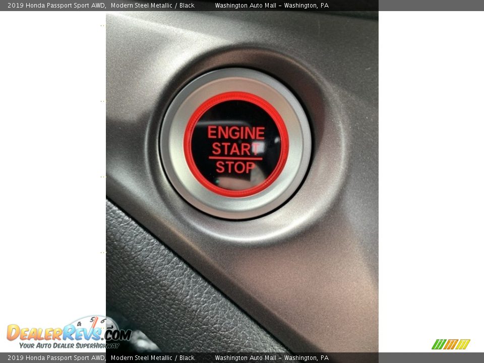 2019 Honda Passport Sport AWD Modern Steel Metallic / Black Photo #35