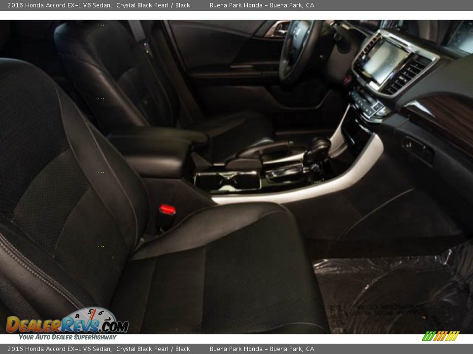 2016 Honda Accord EX-L V6 Sedan Crystal Black Pearl / Black Photo #22