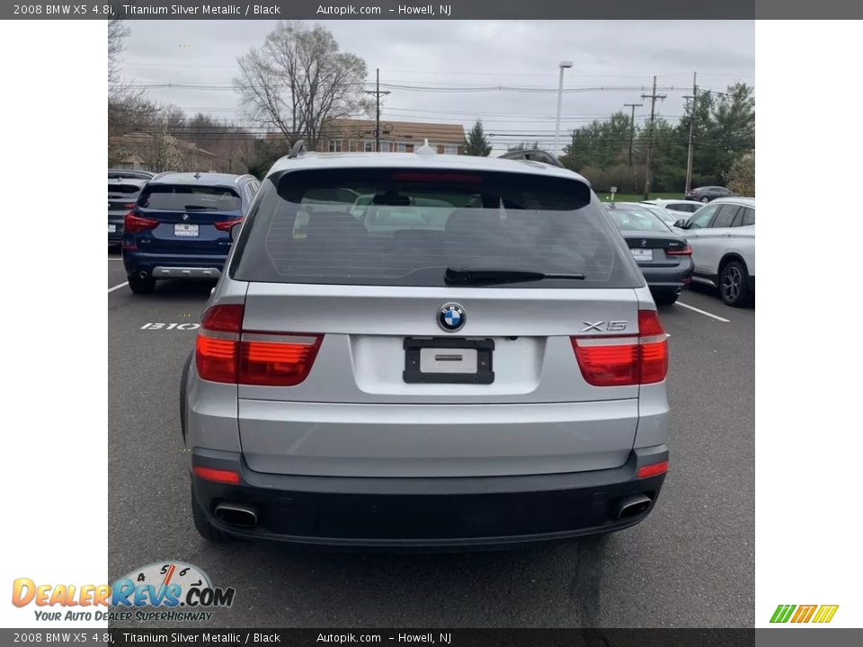 2008 BMW X5 4.8i Titanium Silver Metallic / Black Photo #4