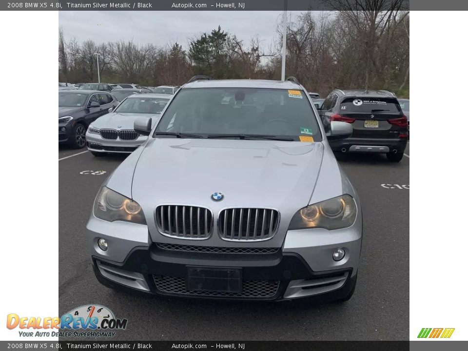 2008 BMW X5 4.8i Titanium Silver Metallic / Black Photo #8
