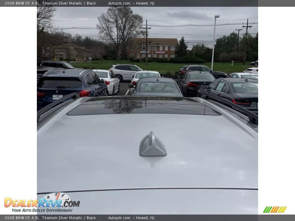 2008 BMW X5 4.8i Titanium Silver Metallic / Black Photo #9