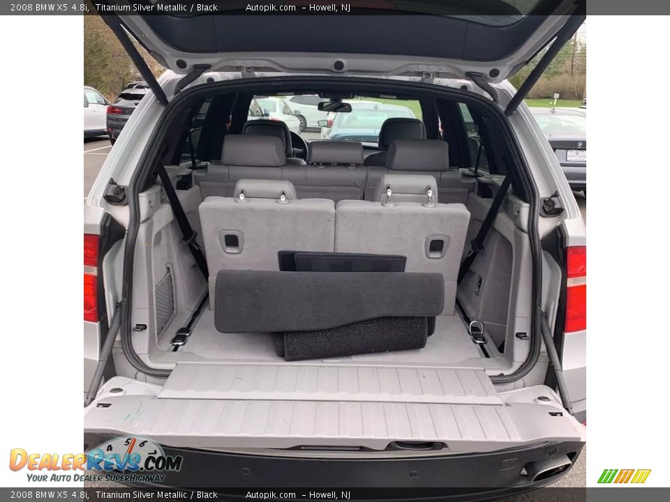 2008 BMW X5 4.8i Titanium Silver Metallic / Black Photo #16