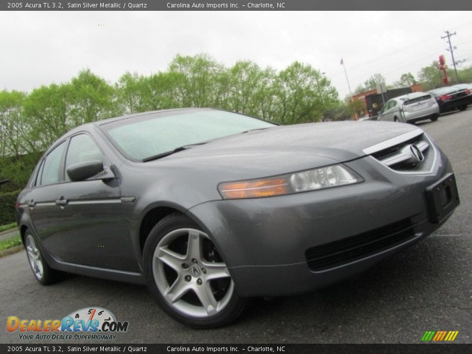 2005 Acura TL 3.2 Satin Silver Metallic / Quartz Photo #2