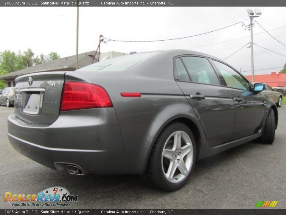 2005 Acura TL 3.2 Satin Silver Metallic / Quartz Photo #10