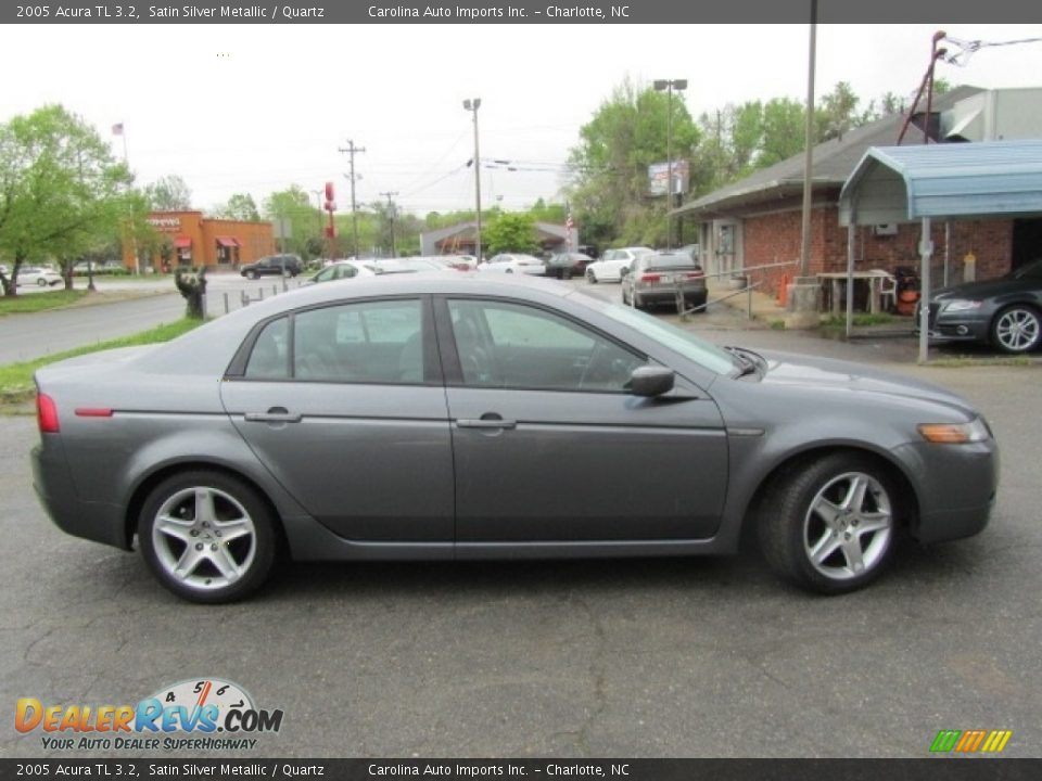 2005 Acura TL 3.2 Satin Silver Metallic / Quartz Photo #11