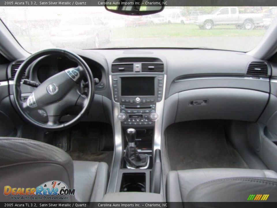 2005 Acura TL 3.2 Satin Silver Metallic / Quartz Photo #13
