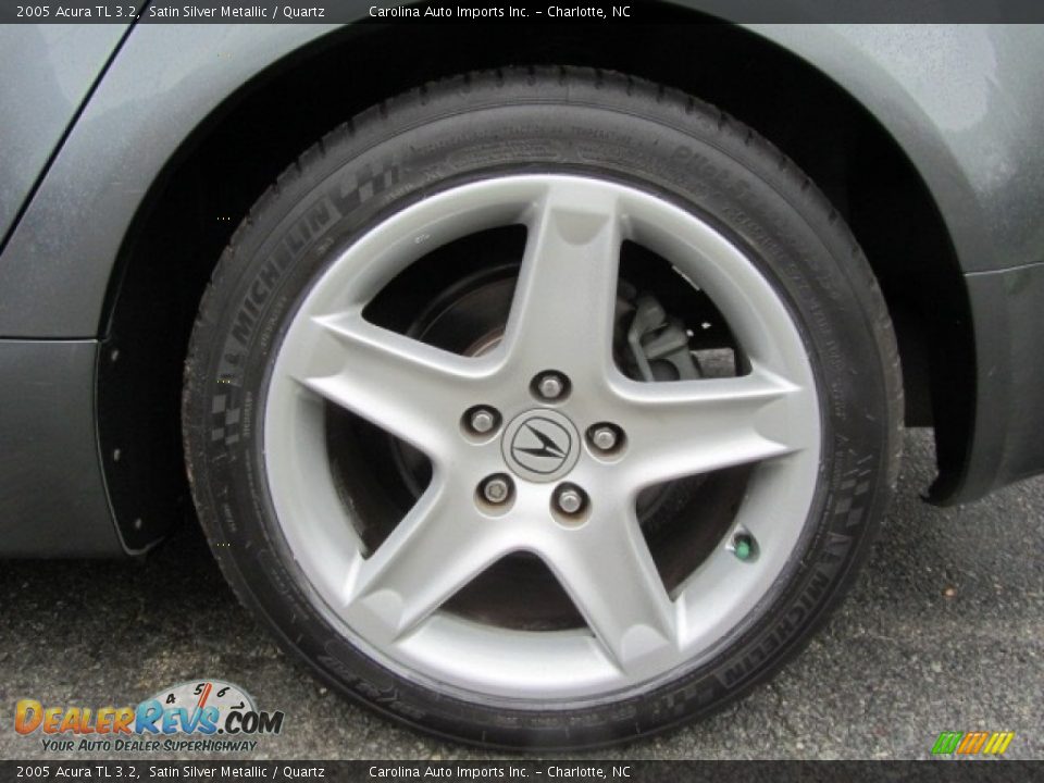 2005 Acura TL 3.2 Satin Silver Metallic / Quartz Photo #26