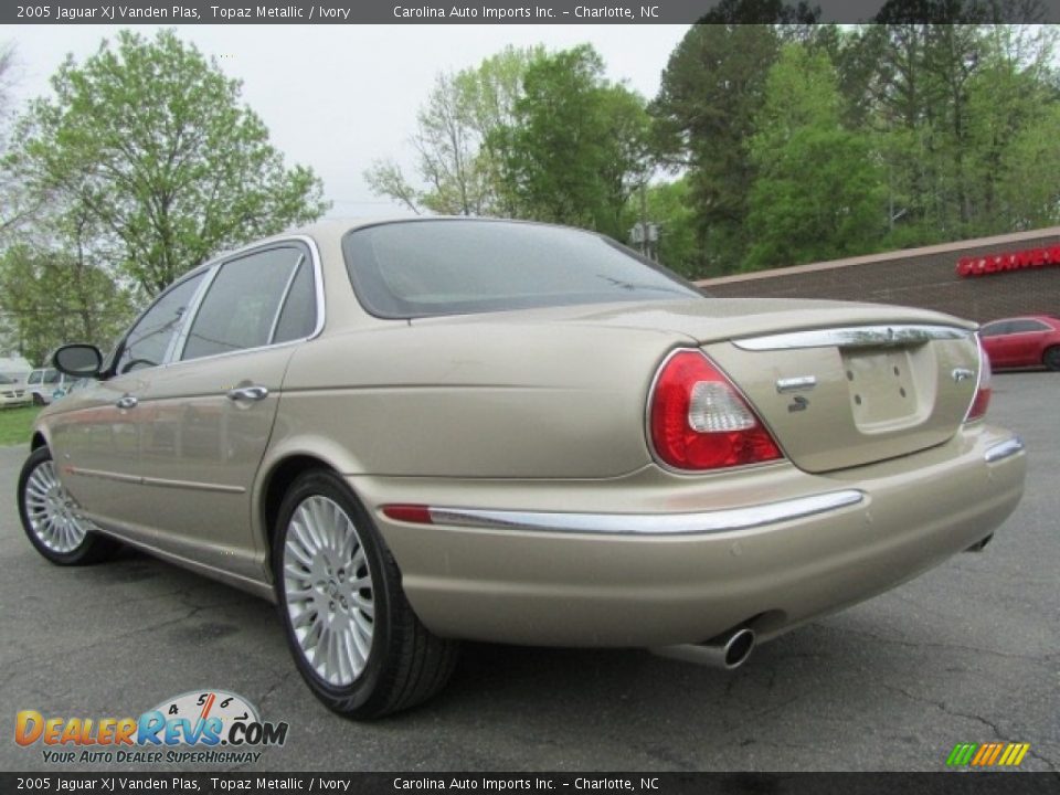 2005 Jaguar XJ Vanden Plas Topaz Metallic / Ivory Photo #8