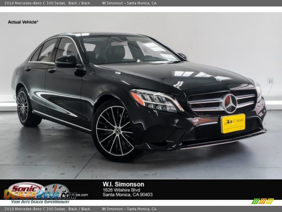 2019 Mercedes-Benz C 300 Sedan Black / Black Photo #1