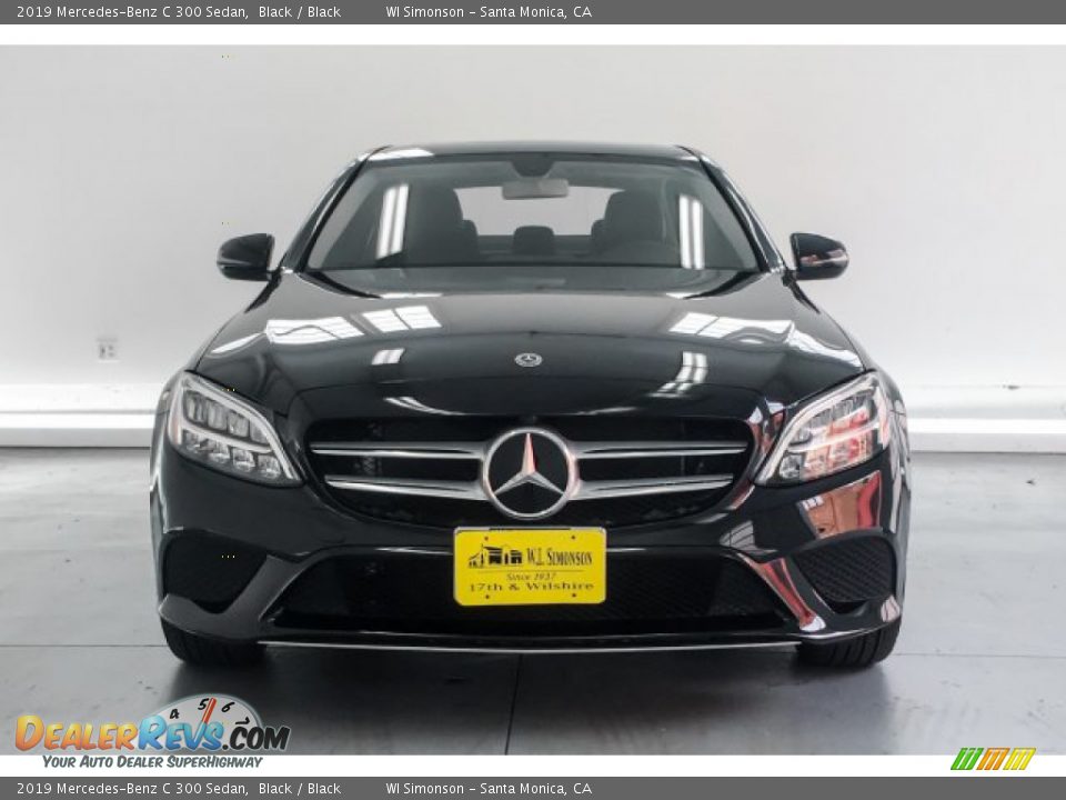 2019 Mercedes-Benz C 300 Sedan Black / Black Photo #2