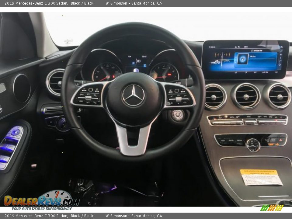 2019 Mercedes-Benz C 300 Sedan Black / Black Photo #4