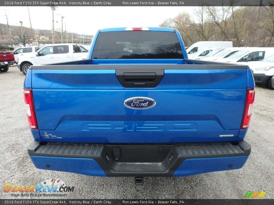 2019 Ford F150 STX SuperCrew 4x4 Velocity Blue / Earth Gray Photo #3