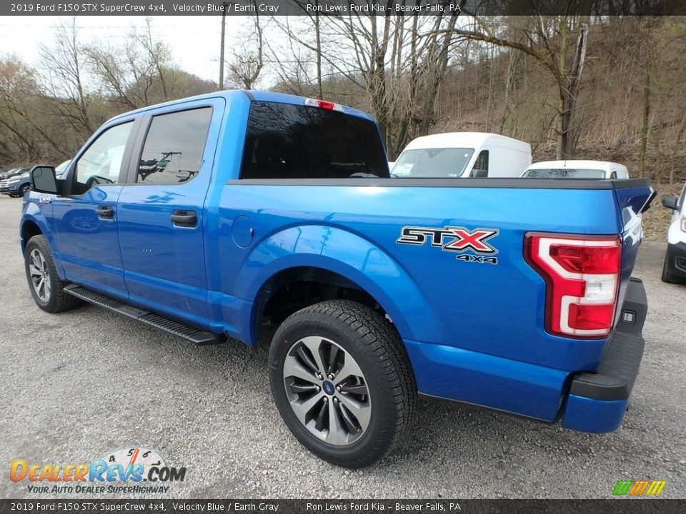 2019 Ford F150 STX SuperCrew 4x4 Velocity Blue / Earth Gray Photo #4