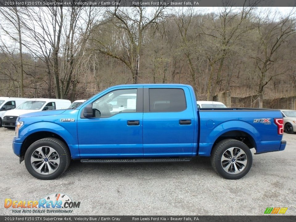 2019 Ford F150 STX SuperCrew 4x4 Velocity Blue / Earth Gray Photo #5